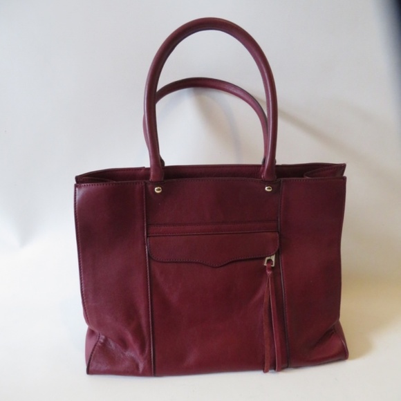Rebecca Minkoff Handbags - REBECCA MINKOFF BURGUNDY LEATHER MAB SHOULDER BAG